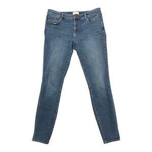 Ann Taylor LOFT  Outlet Legging Jeans Sz 6 Blue Denim Mid Rise Stretch EUC